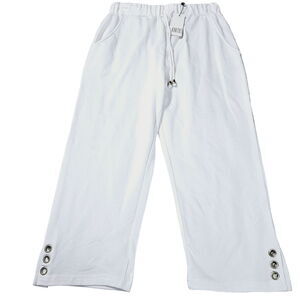 Kaktus Womens Bermuda Shorts White Size Small Cotton Blend Stretch Pullon Pocket